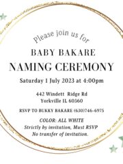 BABY BAKARE NAMING CEREMONY